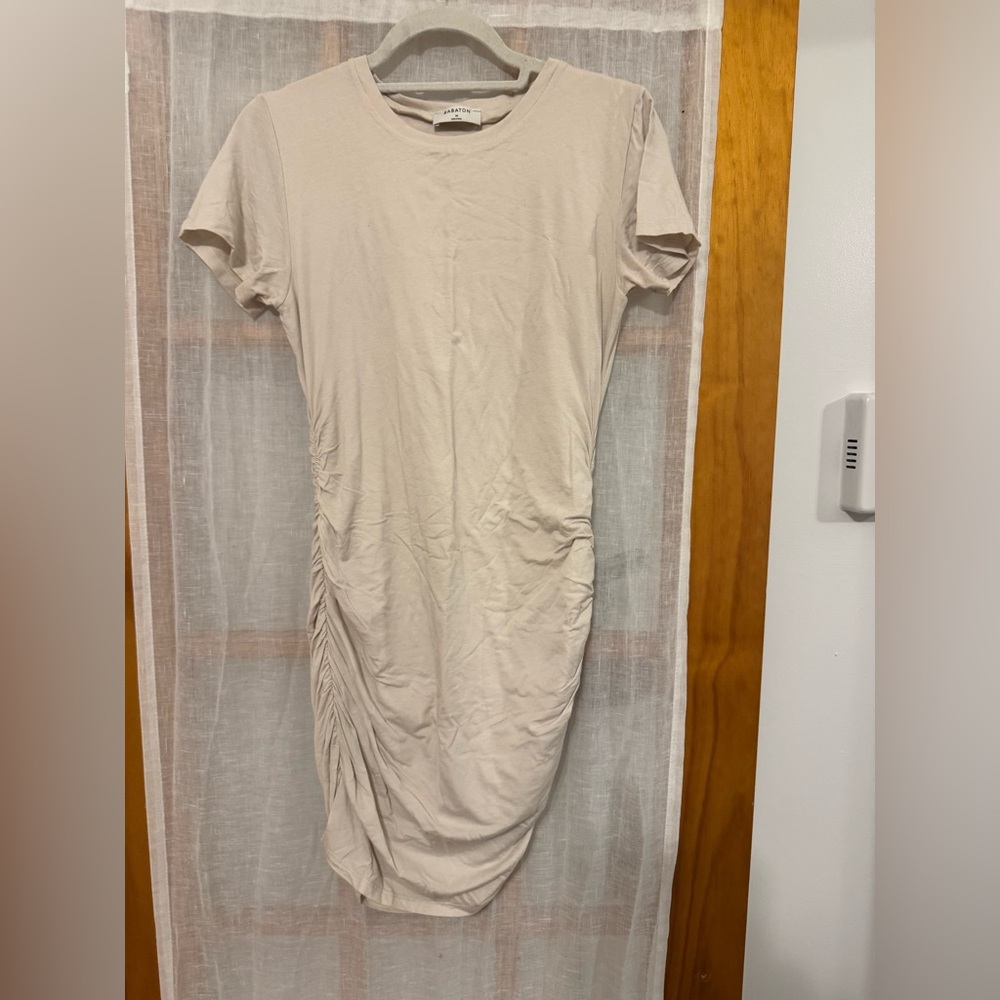 Aritzia babaton cream bodycon mini dress size medium